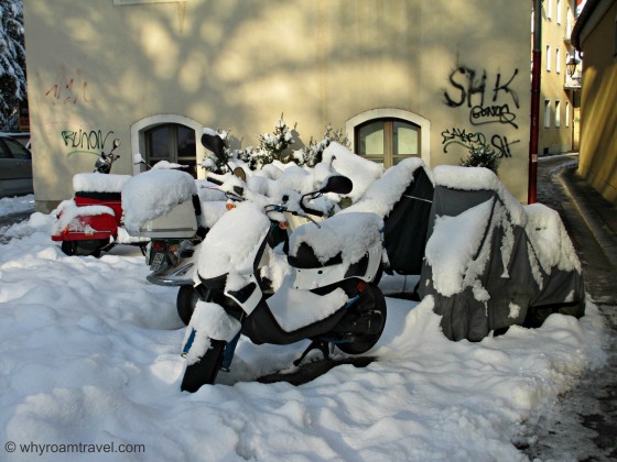 Snow in Regensburg Germany | whyroamtravel.com