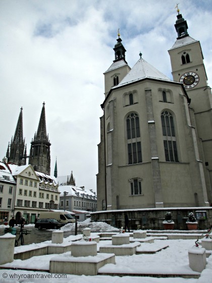 Snow in Regensburg Germany | whyroamtravel.com