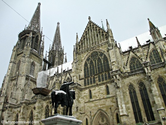 Snow in Regensburg Germany | whyroamtravel.com