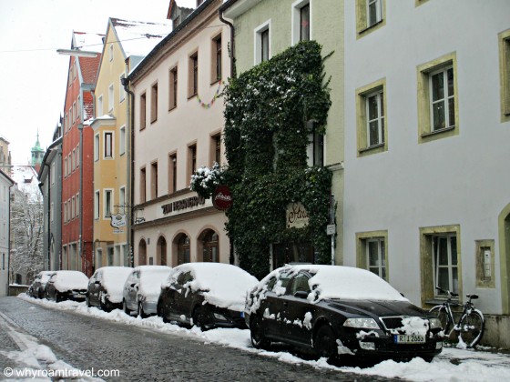 Snow in Regensburg Germany | whyroamtravel.com