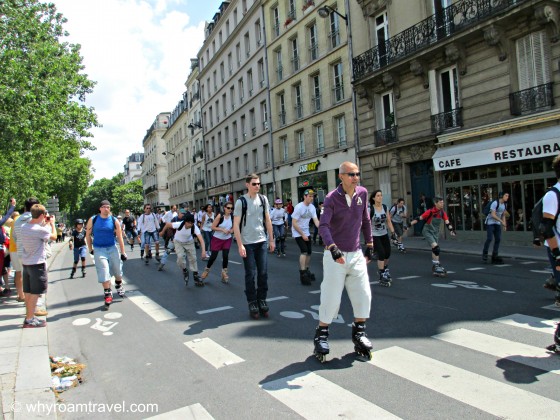 Roller skating in Paris | WhyRoamTravel.com